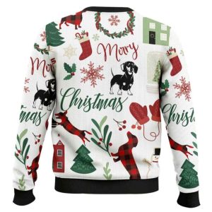 Merry Christmas Dachshund Ugly Christmas Sweater 1 Merry Christmas Dachshund Ugly Christmas Sweater1