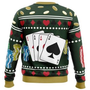 2025 Ace Visconti Four Pips Dead by Daylight Ugly Christmas Sweater 1 Ace Visconti Four Pips Dead by Daylight Ugly Christmas Sweater1