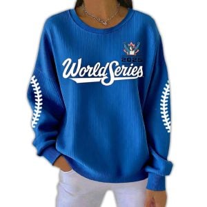 2025 Blue Jays World Series Pit Striped Sweatshirt
