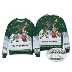 Merry Swishmas Santa Christmas Ugly Sweater3