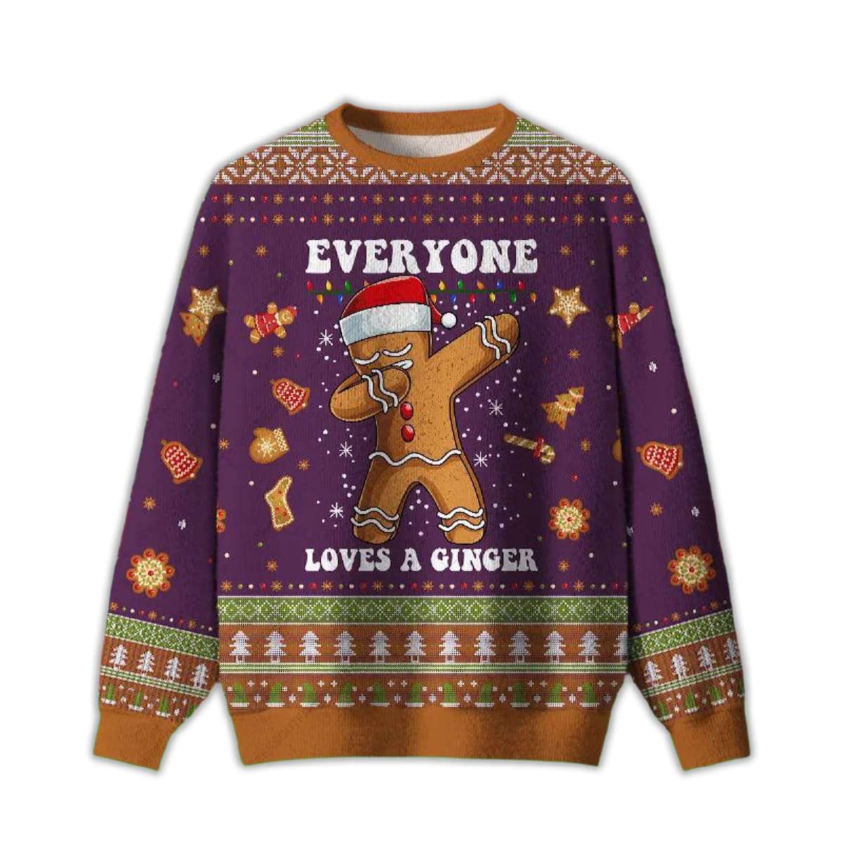 Gingerbread Dabbing Dance Christmas Ugly Christmas Sweater Gingerbread Dabbing Dance Christmas Ugly Christmas Sweater