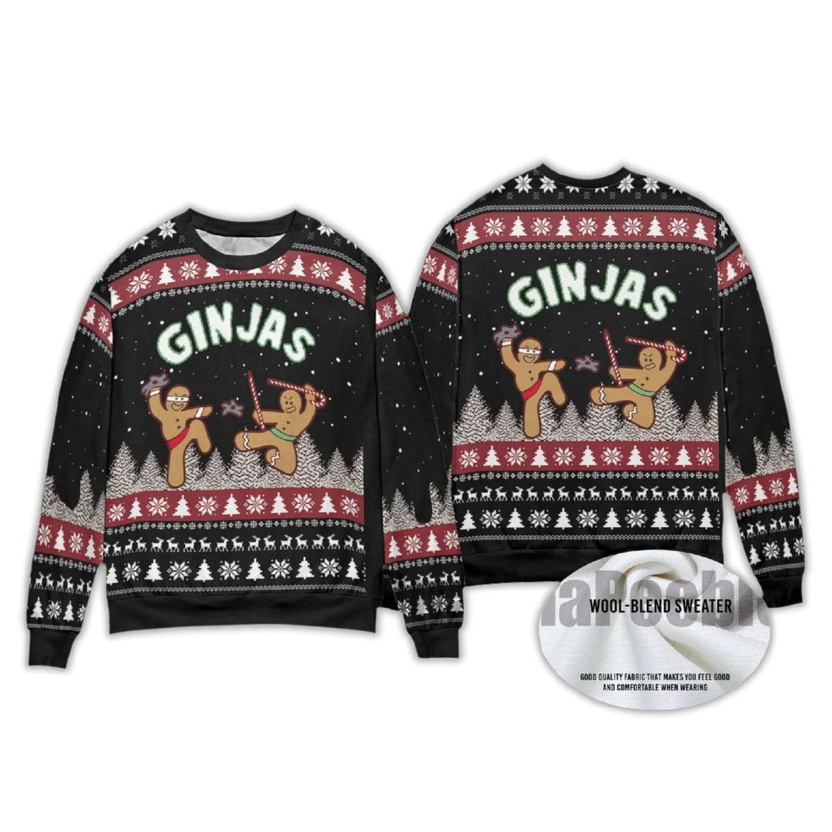 Gingerbread Ginjas Christmas Ugly Sweater Gingerbread Ginjas Christmas Ugly Sweater