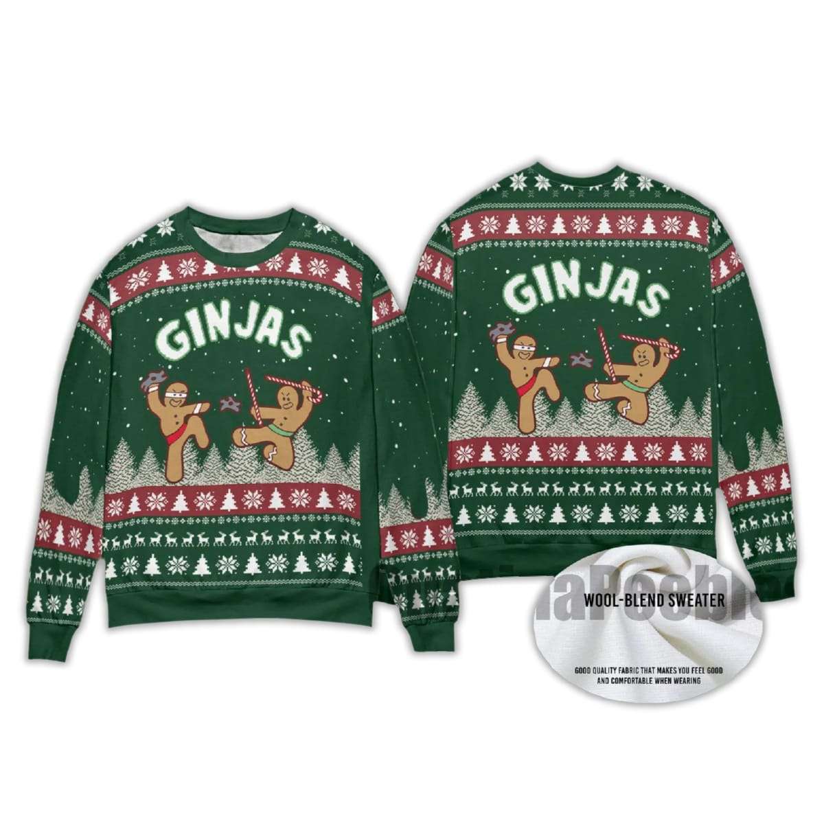 2025 Gingerbread Ginjas Christmas Ugly Sweater 2025 Gingerbread Ginjas Christmas Ugly Sweater
