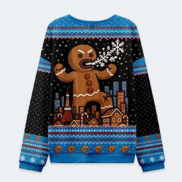 Gingerbread Monster Christmas Ugly Sweater