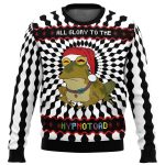 2025 Glory To The Hypnotoad Ugly Christmas Sweater