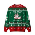 2025 Go Away I'm Introverting Ugly Christmas Sweater