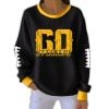 Go Steelers Football Ribbed Sweatshirt