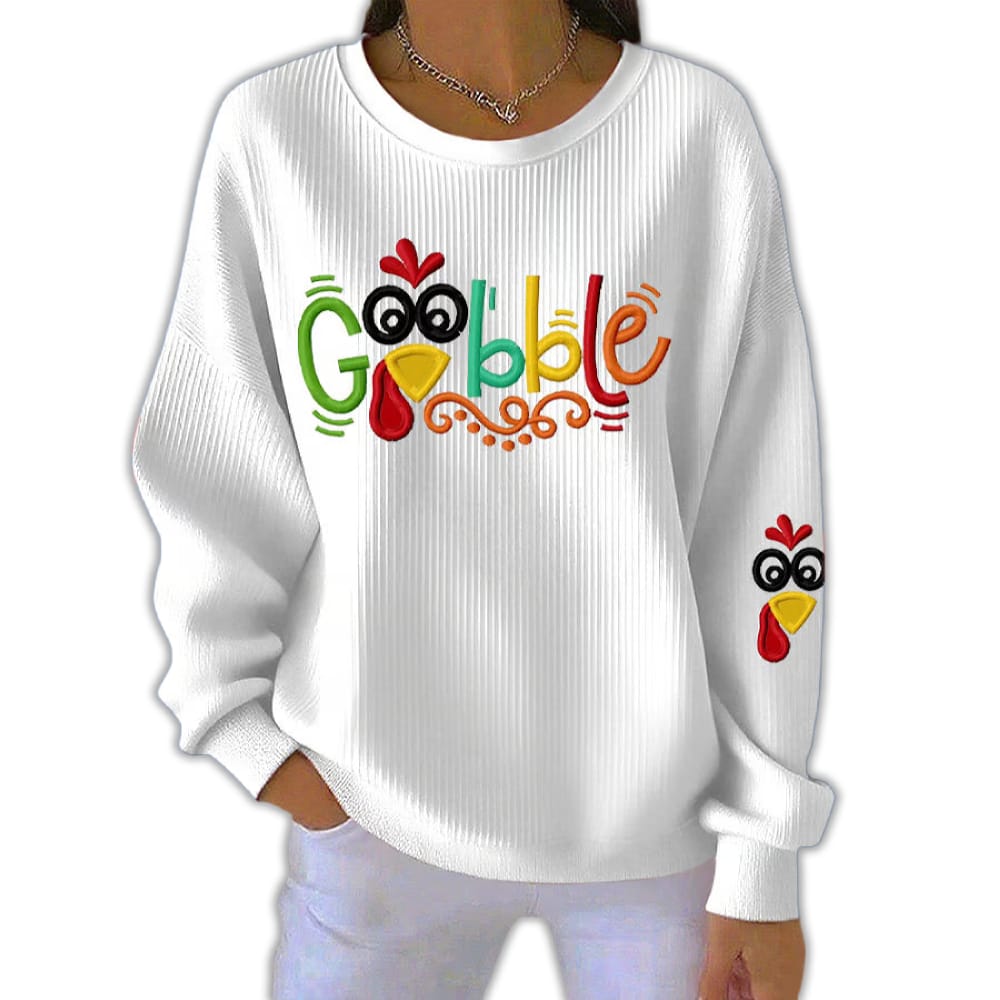 Gobble Turkey Pit Striped Sweatshirt Gobble Turkey Pit Striped Sweatshirt