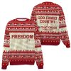 God Family Country In That Order Charlie Kirk Ugly Christmas Sweater