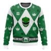 Green Power Rangers Ugly Christmas Sweater