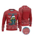 Grnch Eagles They Hate Us Because They Ain't Us Ugly Christmas Sweater