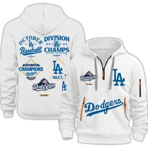 LA Dodgers World Series 2025 2D Quarter Zip Hoodie