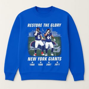 Jaxson Dart Cam Skattebo Restore The Glory Go Giants Shirt 2