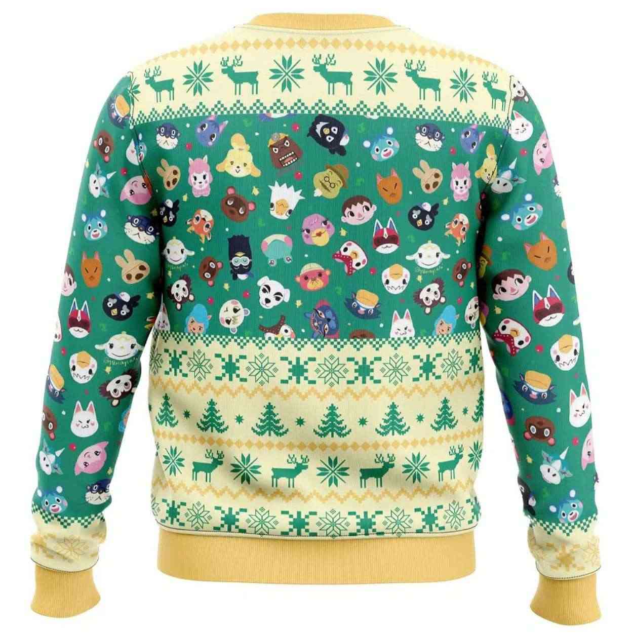2025 Happy Animal Villagers Animal Crossing Ugly Christmas Sweater 2025 Happy Animal Villagers Animal Crossing Ugly Christmas Sweater