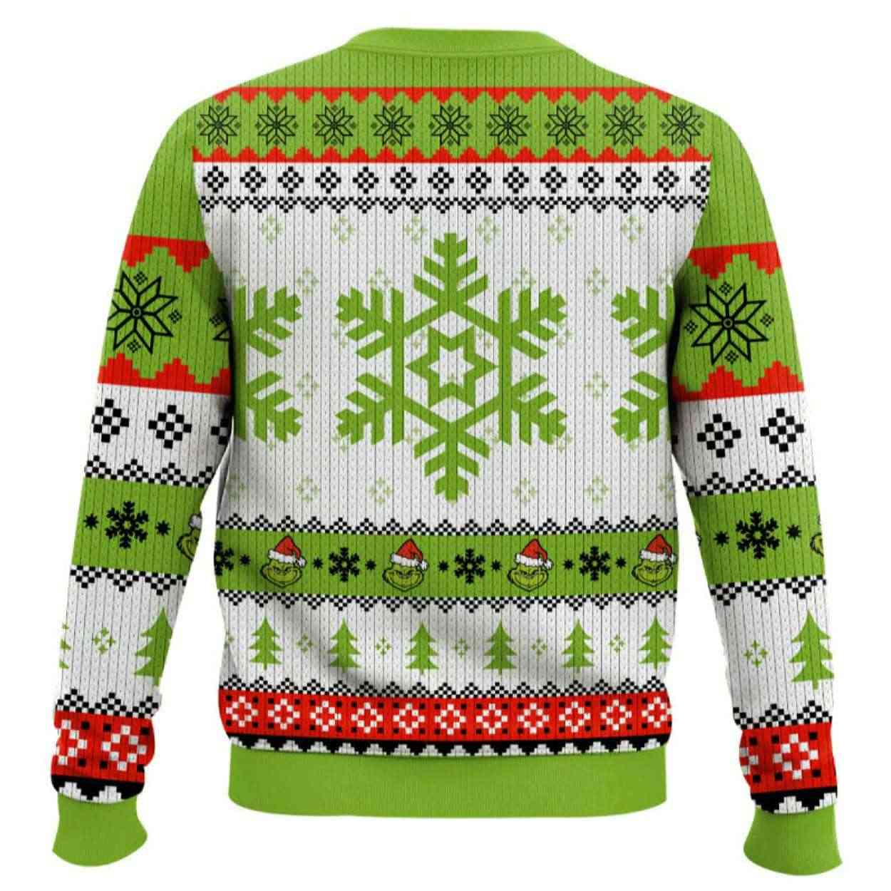 Happy Hallothanksmas The Grnch Ugly Christmas Sweater Happy Hallothanksmas The Grnch Ugly Christmas Sweater