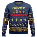 2025 Happy Horrordays Halloween Ugly Christmas Sweater