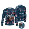Heart Pattern Cowboys Jack Skellington Football Ugly Christmas Sweater