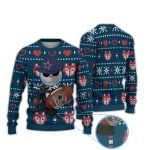 Heart Pattern Cowboys Jack Skellington Football Ugly Christmas Sweater