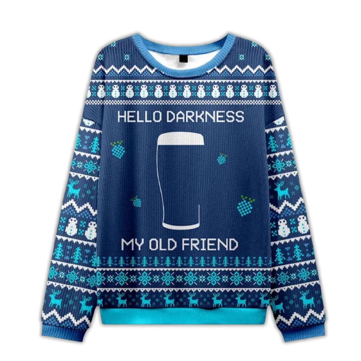 Hello Darkness My Old Friend Blue Ugly Chirstmas Sweater Hello Darkness My Old Friend Blue Ugly Chirstmas Sweater