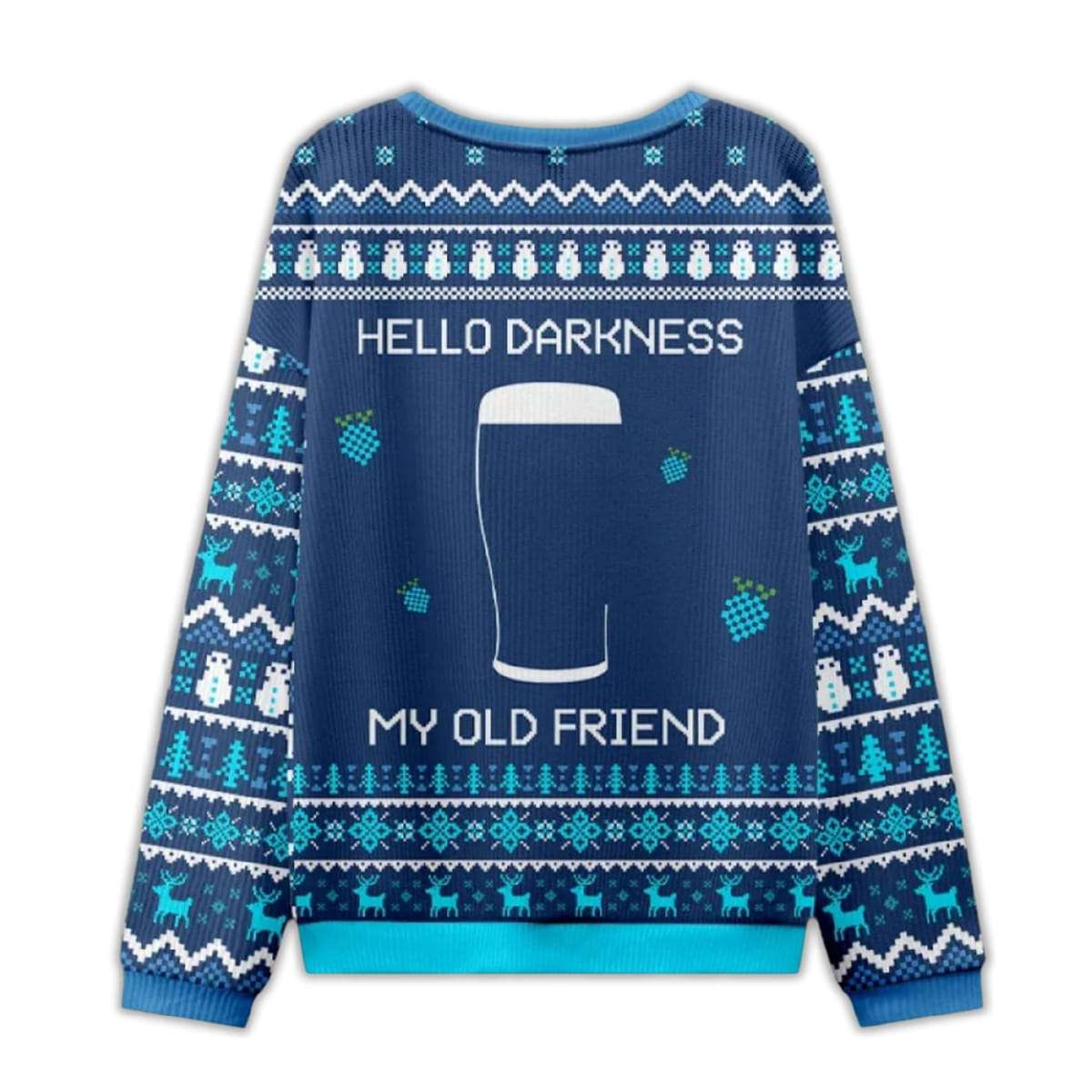 2025 Hello Darkness My Old Friend Blue Ugly Chirstmas Sweater 2025 Hello Darkness My Old Friend Blue Ugly Chirstmas Sweater