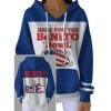 Here For The BeNiTo Bowl Pit Striped Hoodie