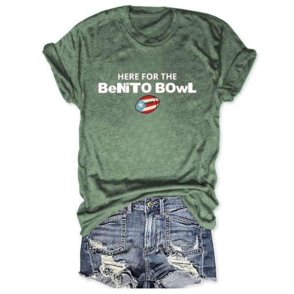 Here For The Benito Bowl Bad Bunny Tee