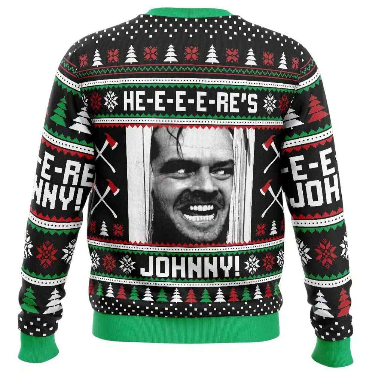 2025 Here’s Johnny The Shining Ugly Christmas Sweater 2025 Here’s Johnny The Shining Ugly Christmas Sweater