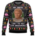 2025 Hey Santa Can I Fix You Some Sandwiches Bad Santa Ugly Christmas Sweater
