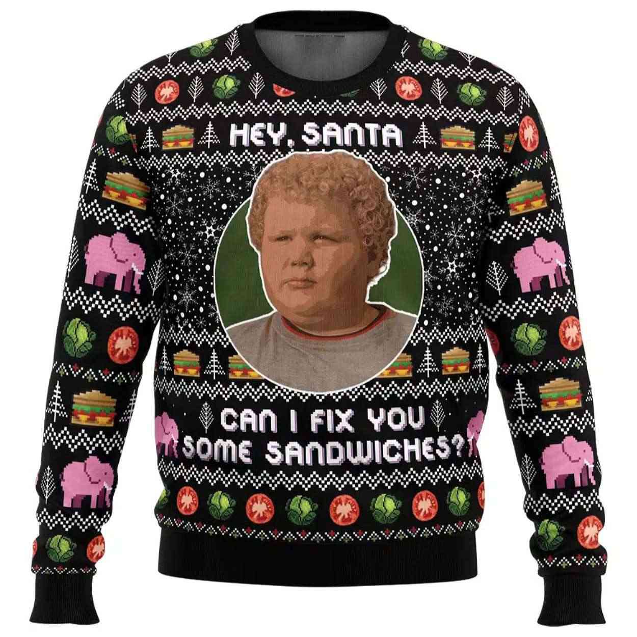 Hey Santa Can I Fix You Some Sandwiches Bad Santa Ugly Christmas Sweater Hey Santa Can I Fix You Some Sandwiches Bad Santa Ugly Christmas Sweater