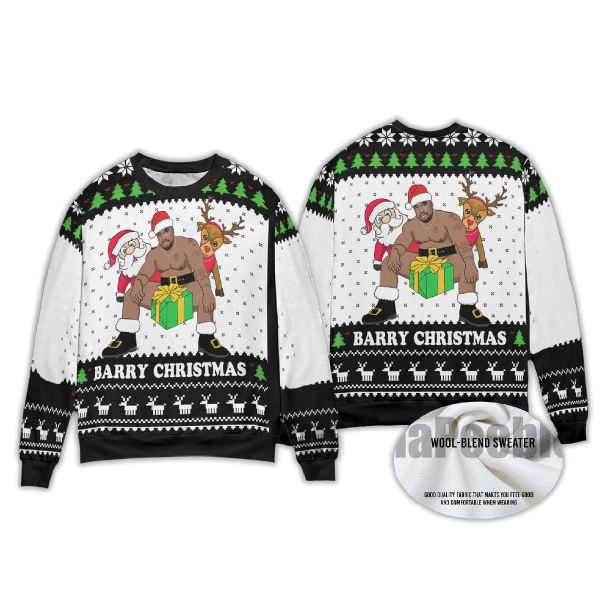 2025 Hilarious Barry Wood Christmas Ugly Sweater 2025 Hilarious Barry Wood Christmas Ugly Sweater