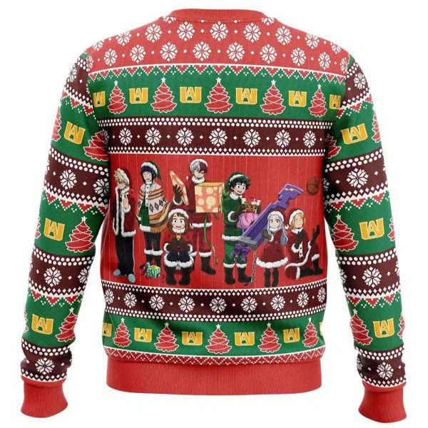 2025 Ho Ho Ho I Am Here My Hero Academia Ugly Christmas Sweater