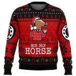 2025 Ho Ho Horse Bojack Horseman Ugly Christmas Sweater