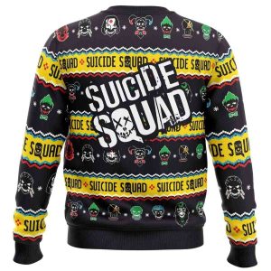 Anti Hero Team Suicide Squad DC Comics Ugly Christmas Sweater1