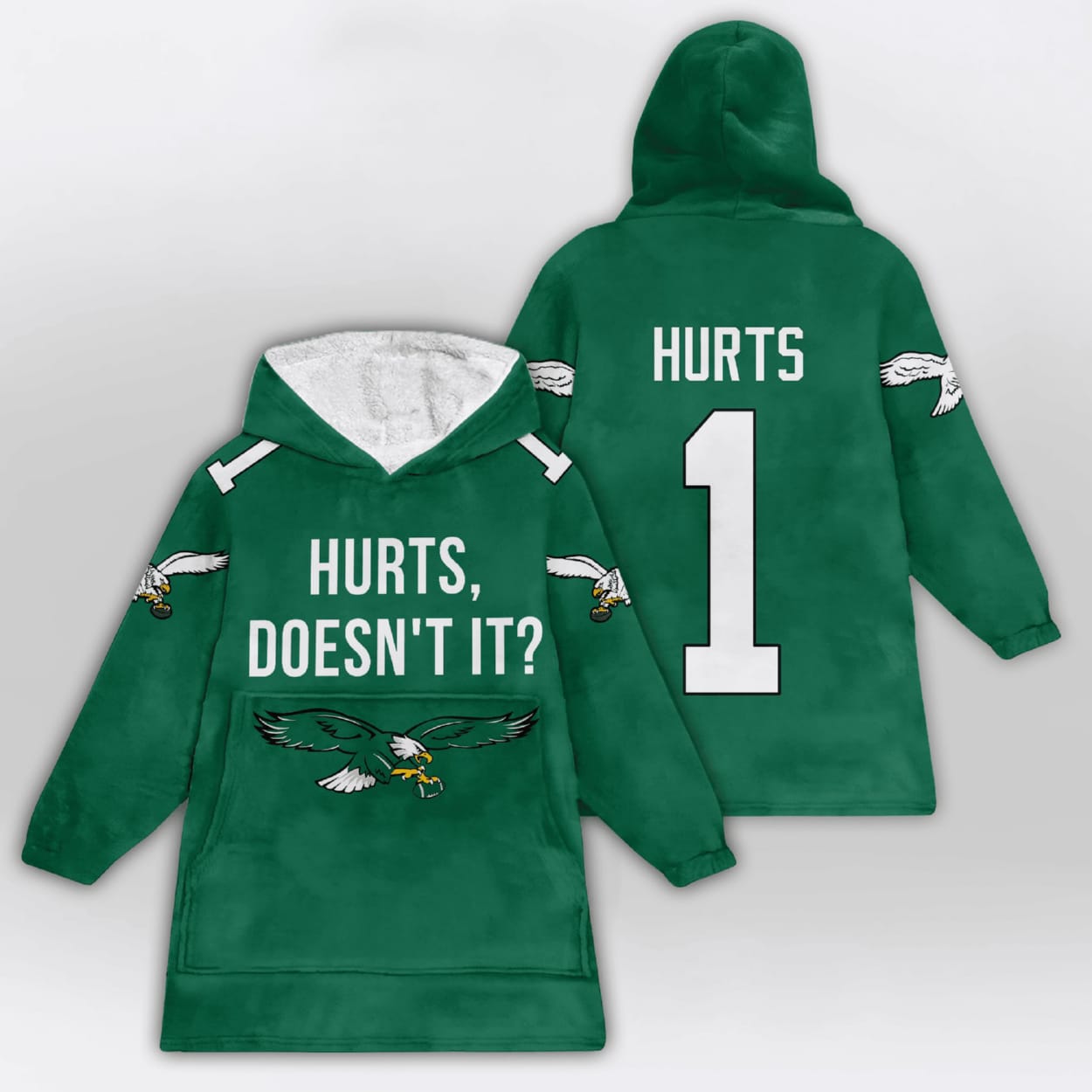 Hurts Doesnt It Eagles Blanket Hoodie Hurts Doesn't It Eagles Blanket Hoodie