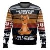 I Am Mostly Peace Love And Dog And A Little Go Fuck Yourself Ugly Christmas Sweater