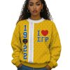 2025 I Love Sigma Gamma Rho 1922 Ugly Sweater