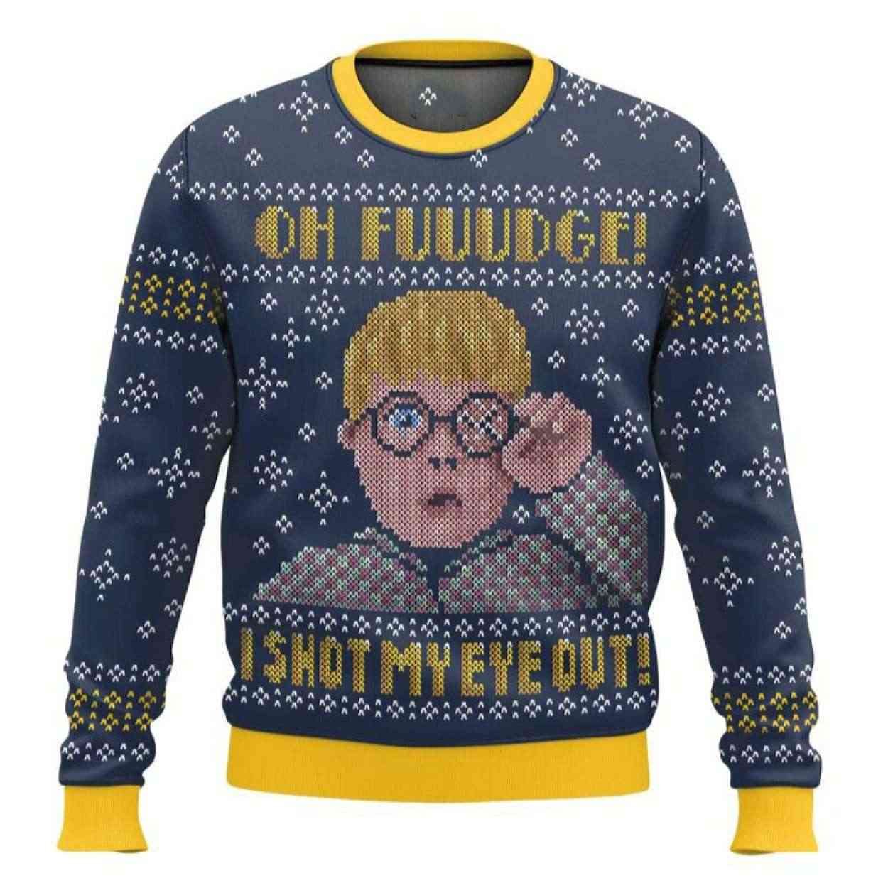 I Shot My Eye Out A Christmas Story Ugly Christmas Sweater I Shot My Eye Out A Christmas Story Ugly Christmas Sweater