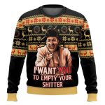 I Want You To Empty Your Shitter National Lampoon's Vacation Ugly Christmas Sweater