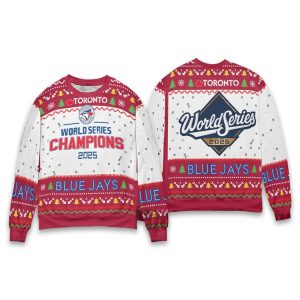 Blue Jays World Series Champions 2025 Christmas Ugly Sweater