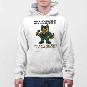 With A Fck Fck Here German Shepherd Shirt 5