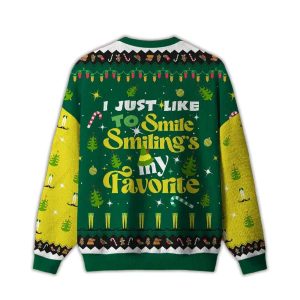 I Just Like To Smile Ugly Christmas Sweater1