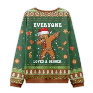 2025 Gingerbread Dabbing Dance Ugly Christmas Sweater 1 Gingerbread Dabbing Dance Ugly Christmas Sweater1