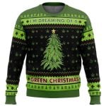 2025 I'm Dreaming of a Green Christmas Ugly Christmas Sweater