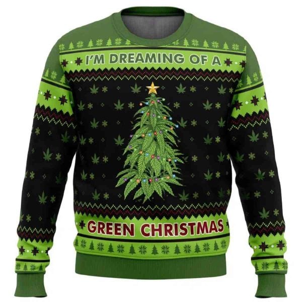 2025 I’m Dreaming of a Green Christmas Ugly Christmas Sweater