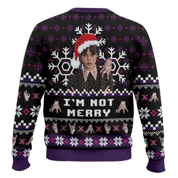I’m Not Merry Wednesday Ugly Christmas Sweater