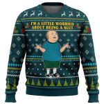 2025 I'm a Little Worried King Of The Hill Ugly Christmas Sweater