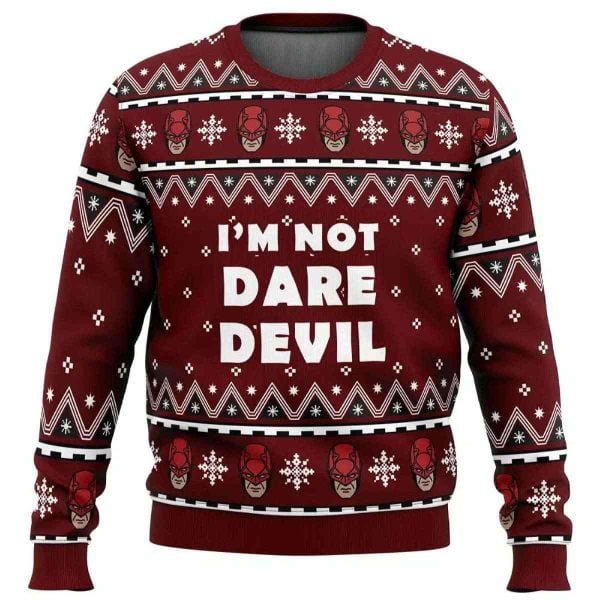 2025 I’m not Daredevil Marvel Ugly Christmas Sweater