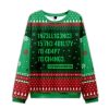 2025 Intelligence Stephen Hawking Science Ugly Christmas Sweater