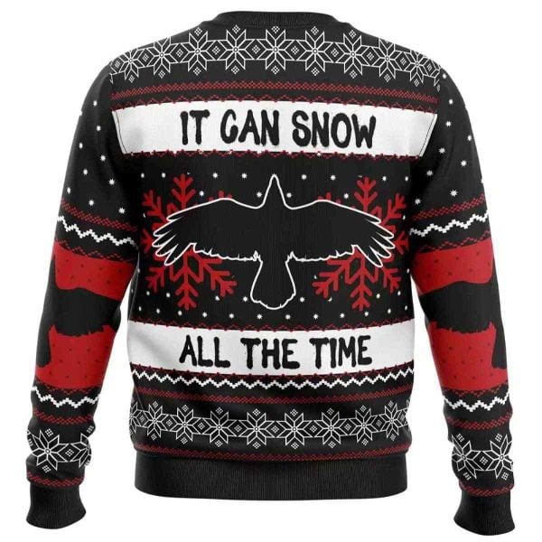 2025 It Can Snow All The Time The Crow Ugly Christmas Sweater