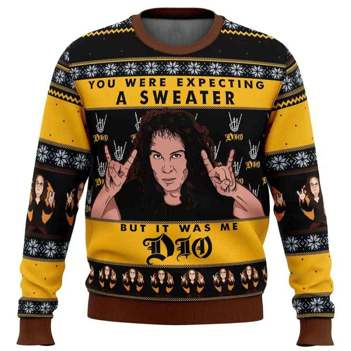 It Was Me Dio Ronnie James Dio Ugly Christmas Sweater It Was Me Dio Ronnie James Dio Ugly Christmas Sweater
